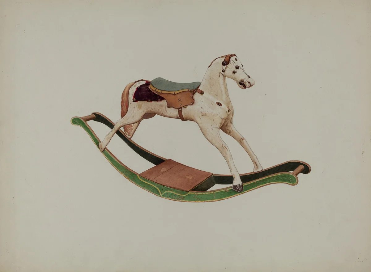 Rocking Horse by Willard Hazen, index of american design, 1939