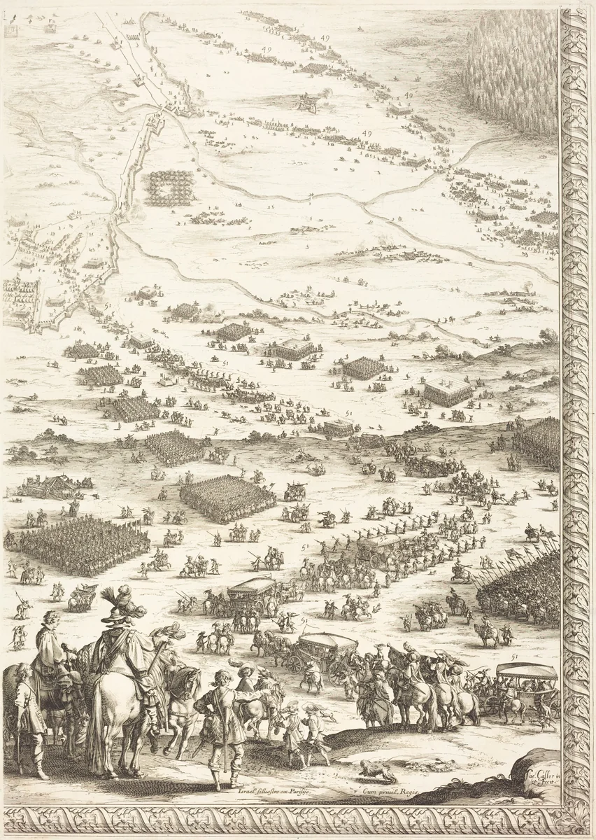 The Siege of Breda [plate 6 of 6] by Jacques Callot, print, 1627-1628