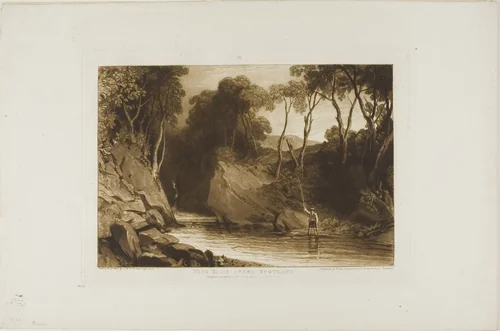 Near Blair Athol, plate 30 from Liber Studiorum by Joseph Mallord William Turner, print, 1811