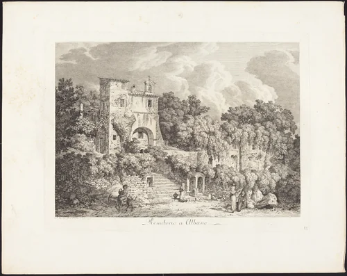 Romitorio a Albano by Jacob Wilhelm Mechau, portfolio, 1745-1808