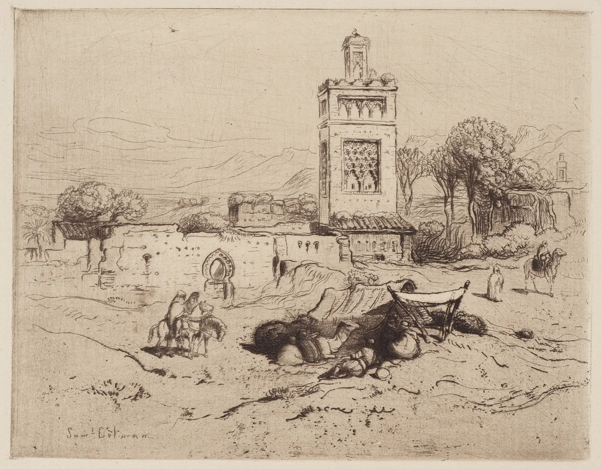 Ruins of a Mosque, Tlemciem, Algeria by Samuel Colman, portfolio, 1887