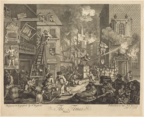 The Times, pl.1 by William Hogarth, print, 1762