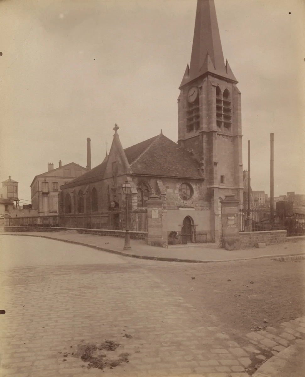 Gentilly -- Vieille église by Eugène Atget, photograph, 1901