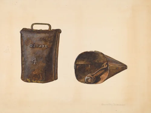 Cow Bell #4 by Dorothy Brennan, index of american design, 1936