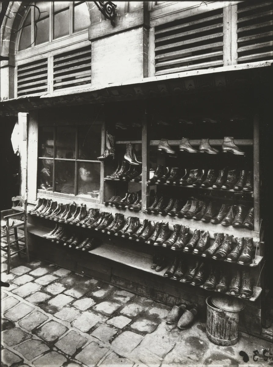 Shops, Rue Domat. Paris by Eugène Atget, photograph, 1871