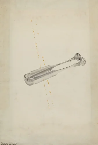 Silver Sugar Tongs by Florence Grant Brown, index of american design, 1938