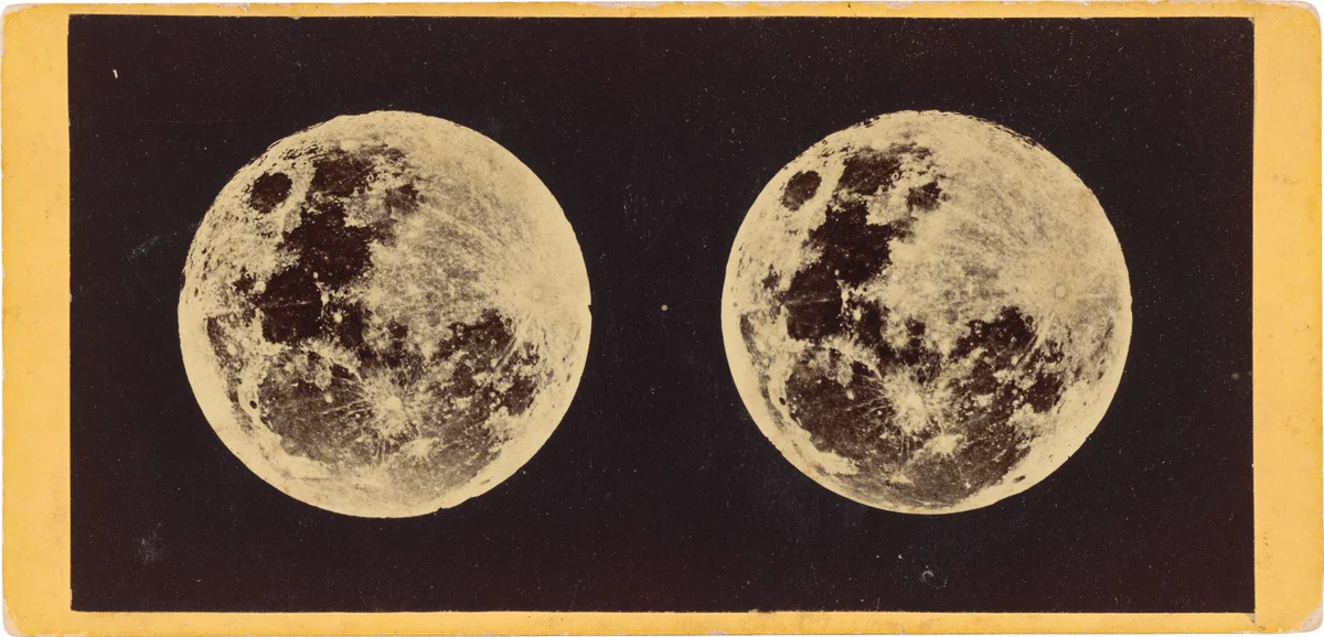 "The Moon" by Joseph L. Bates, photograph, 1860