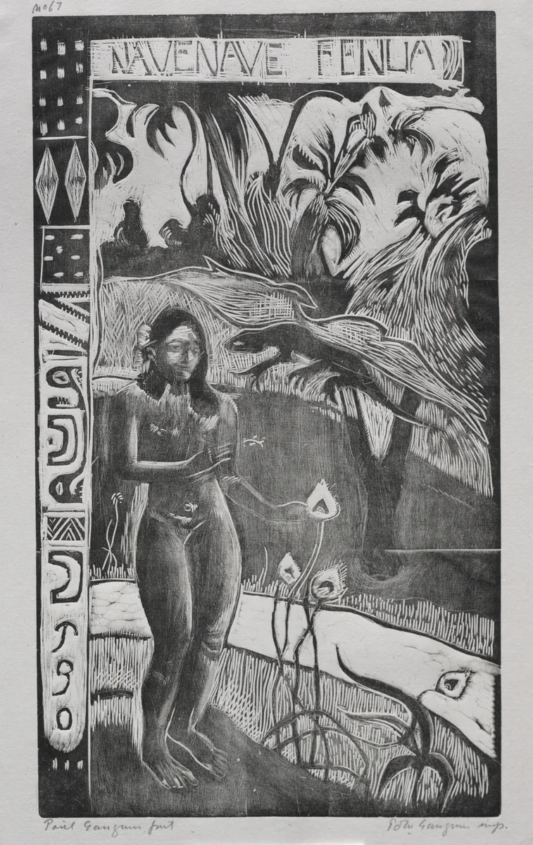 Tahitian Series: Land of Delights by Paul Gauguin, print, 1893-1894