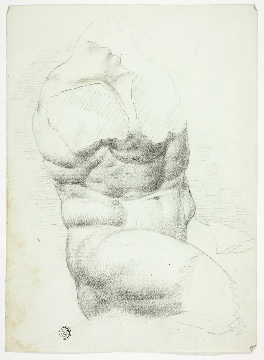 Torso of Ancient Statue by John Downman, drawing, 1770-1824