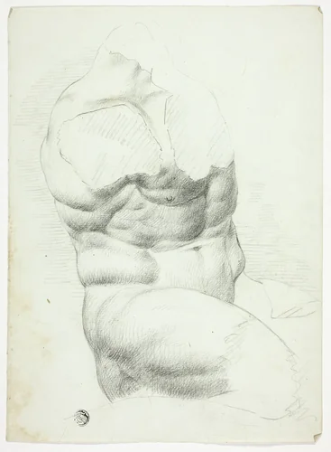 Torso of Ancient Statue by John Downman, drawing, 1770-1824