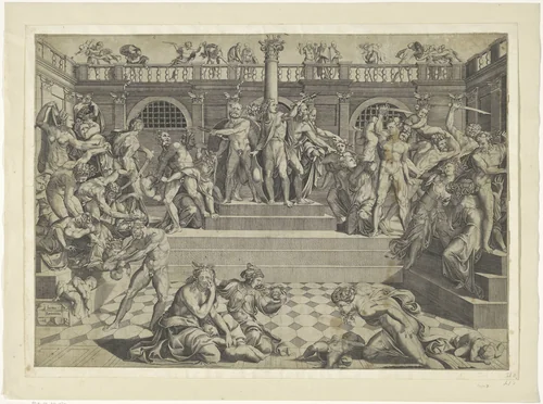 Kindermoord te Betlehem by anonymous, print, 1427-1527