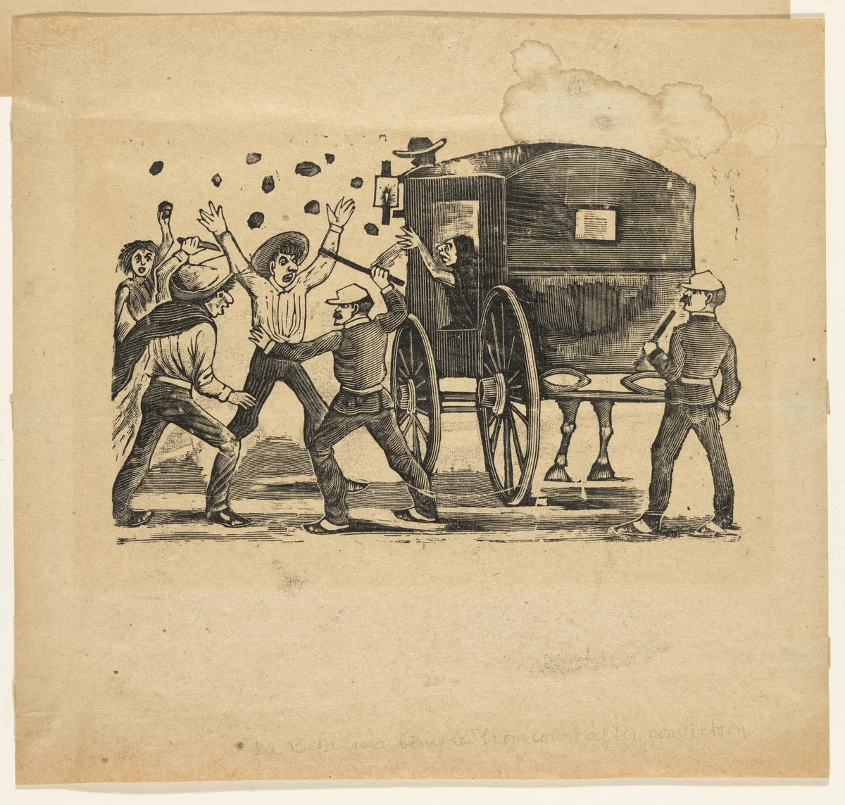 Ballad of The Bejarano (Corrido: La Bejarano) by José Guadalupe Posada, print