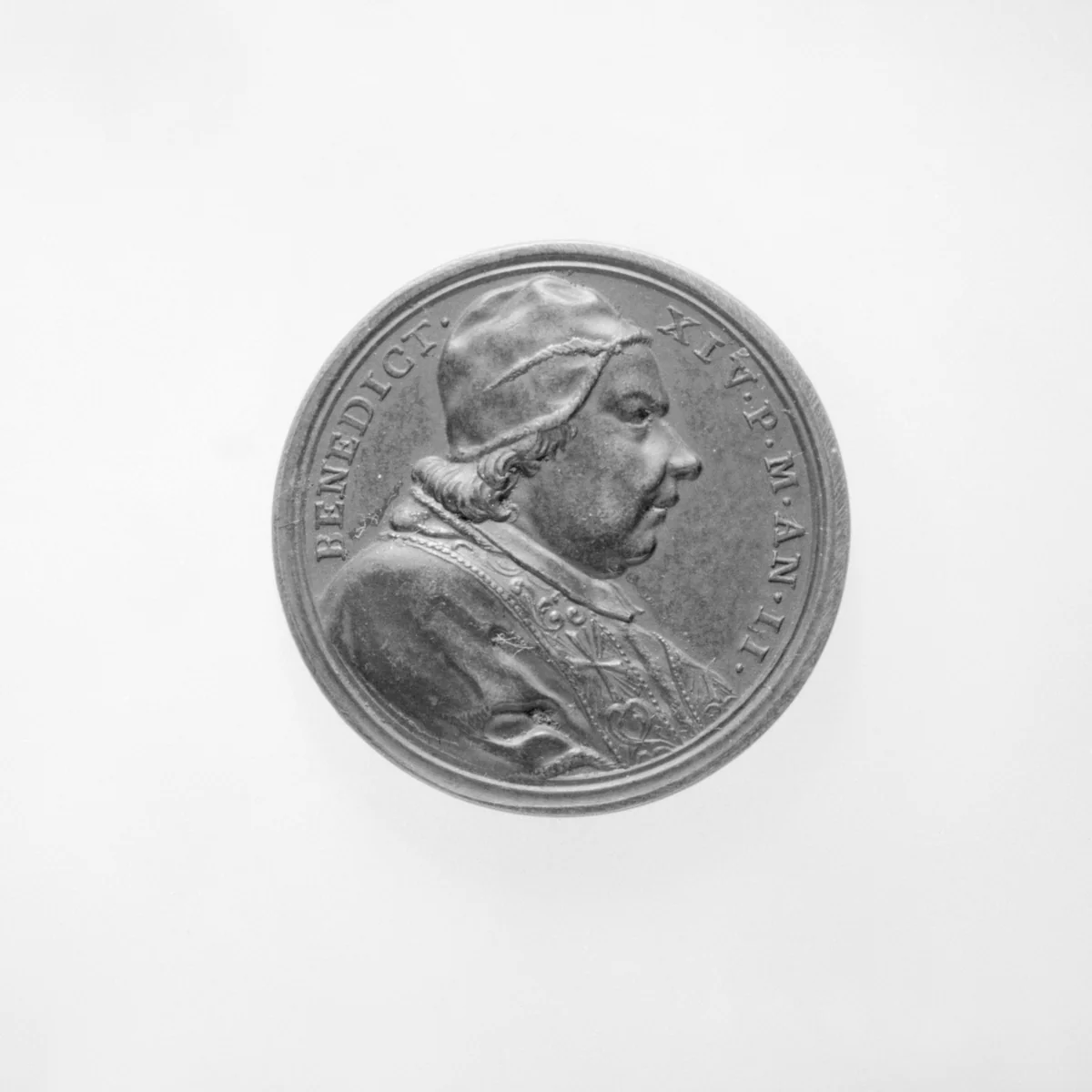 Benedict XIV (Pope 1740–58) by Ottone Hamerani, metalwork, 1742