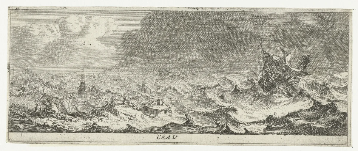 Water by Reinier Nooms, print, 1651-1652