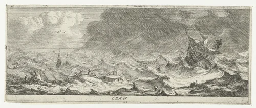 Water by Reinier Nooms, print, 1651-1652