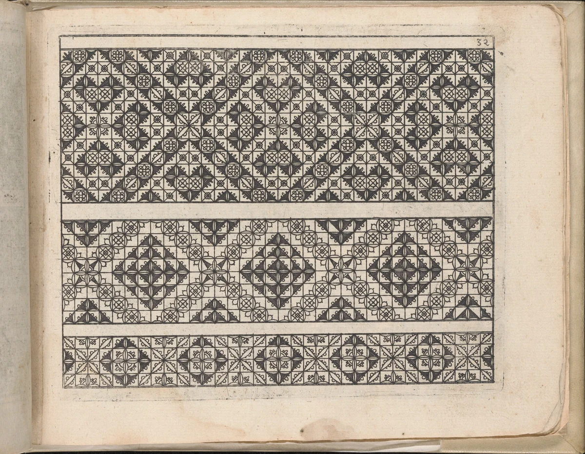 Schön Neues Modelbuch (Page 37 recto) by Johann Sibmacher, book, 1597