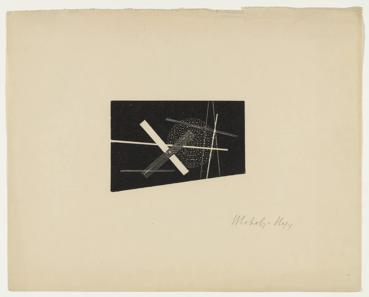 Composition by László Moholy-Nagy, print, 1923
