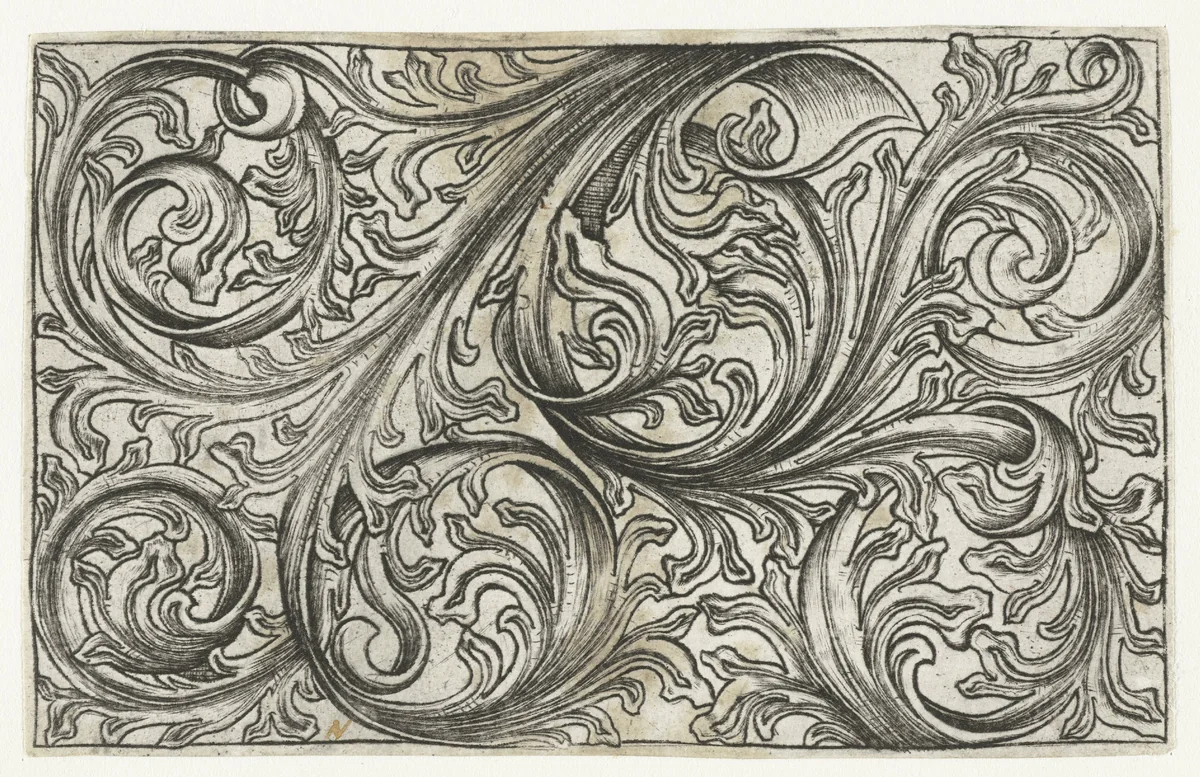 Bladmotief by Israhel van Meckenem, print, 1455-1503