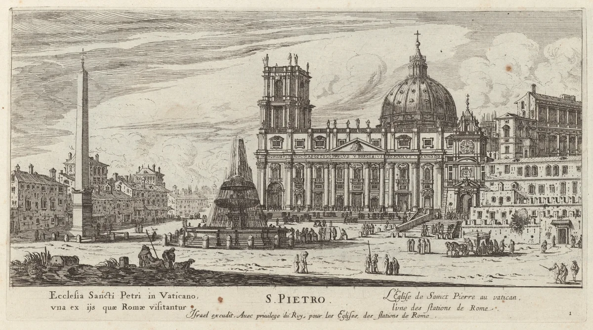 S. Pietro by Israël Silvestre, print, 1640-1660