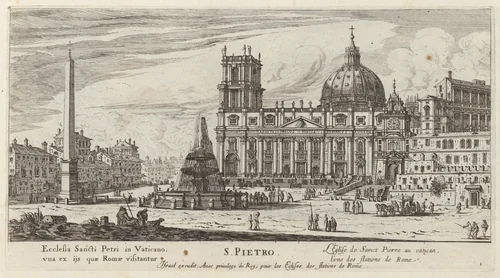 S. Pietro by Israël Silvestre, print, 1640-1660