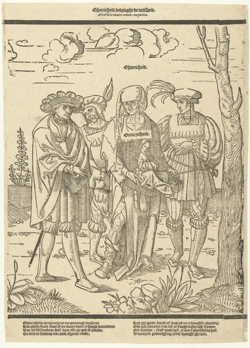De gierigheid bedriegt de wijsheid by anonymous, print, 1520-1560