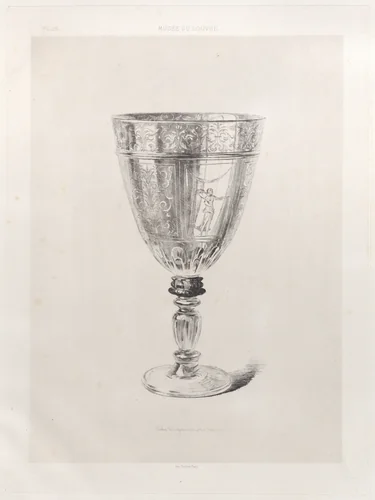 Crystal Glass by Jules Ferdinand Jacquemart, print, 1868
