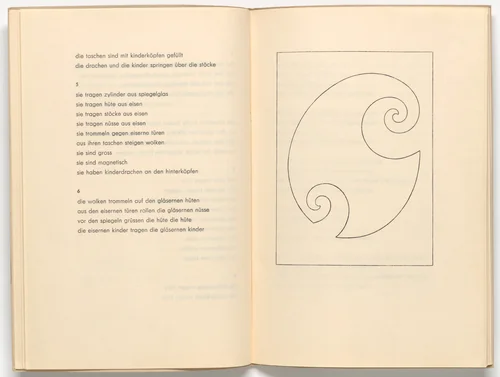 Plate (folio 6) from Muscheln und schirme (Shells and Umbrellas) by Sophie Taeuber-Arp, illustrated book, 1939