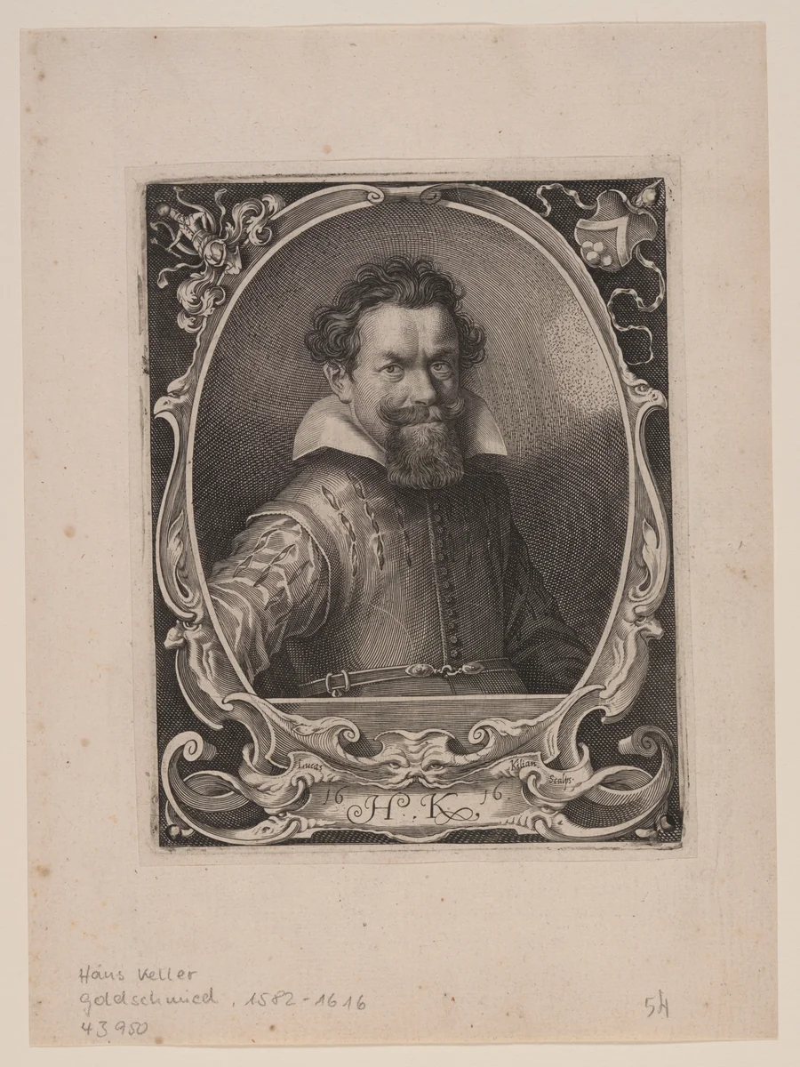 Hans Kellerthaler by Lucas Kilian, print, 1616