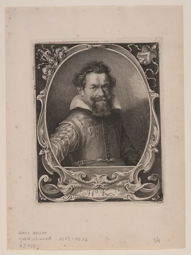 Hans Kellerthaler by Lucas Kilian, print, 1616