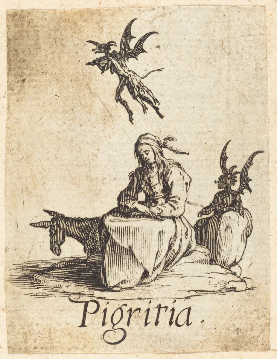 Sloth by Jacques Callot, print, 1621