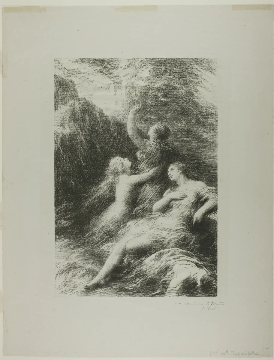 Finale to the Twilight of the Gods by Henri Fantin-Latour, print, 1892