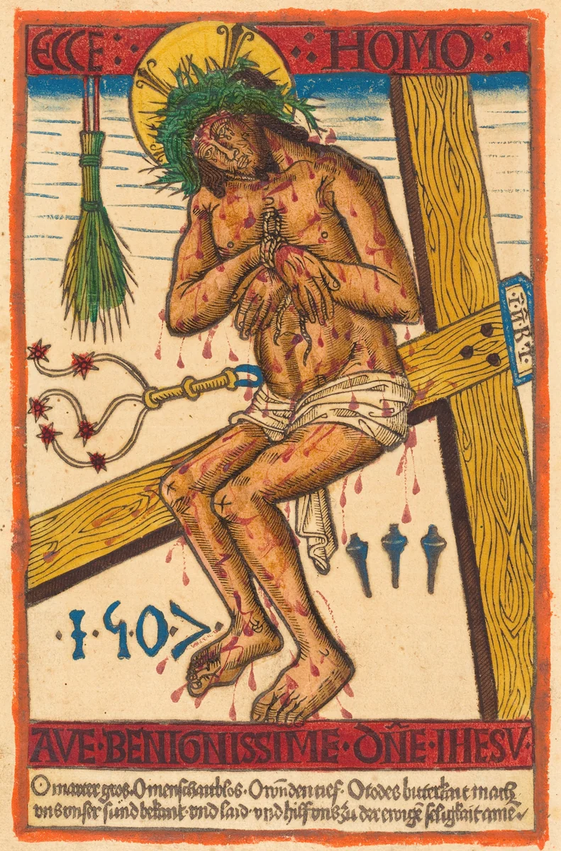 Christ as the Man of Sorrows by German 15th Century, print, 1507