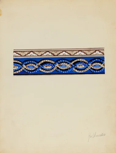 Wall Paper Border by Alfonso Umana, index of american design, 1936