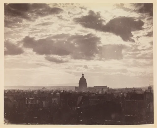 [Cloud Study over Paris] by Charles Marville, photograph, 1850-1859