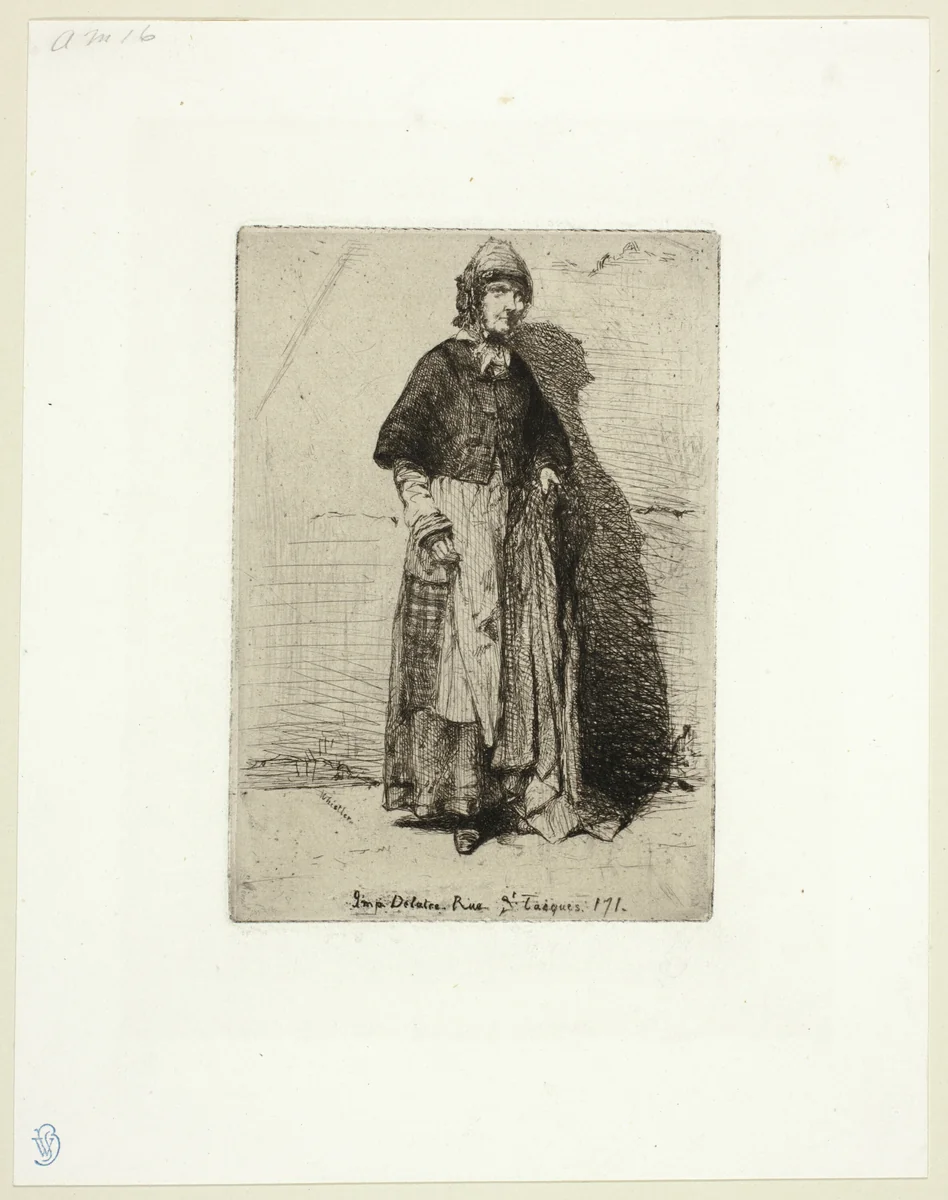 La Mère Gérard by James McNeill Whistler, print, 1858
