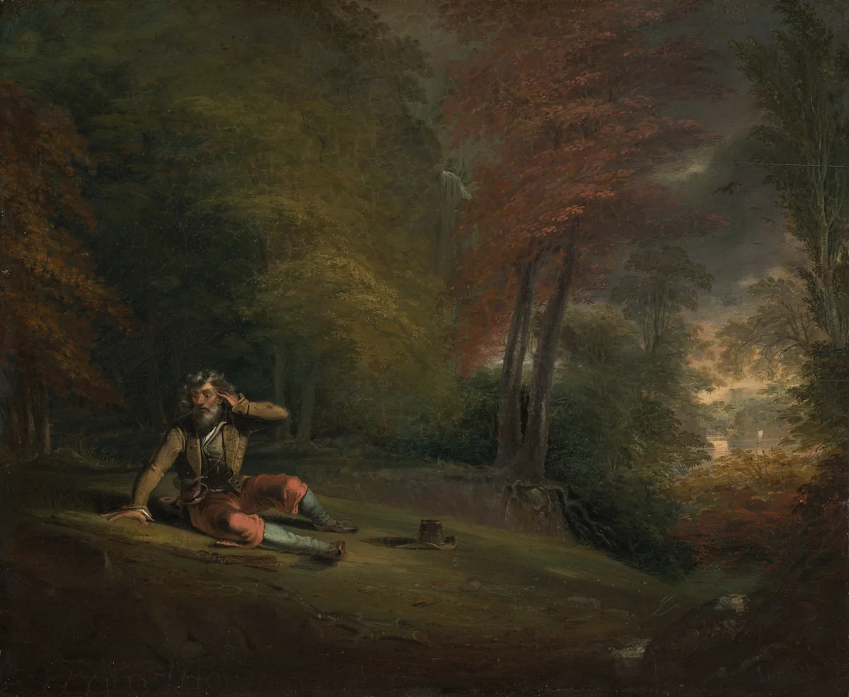 Rip Van Winkle Awakening from his Long Sleep by Henry Inman, painting, 1823