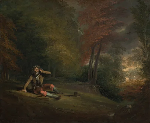 Rip Van Winkle Awakening from his Long Sleep by Henry Inman, painting, 1823