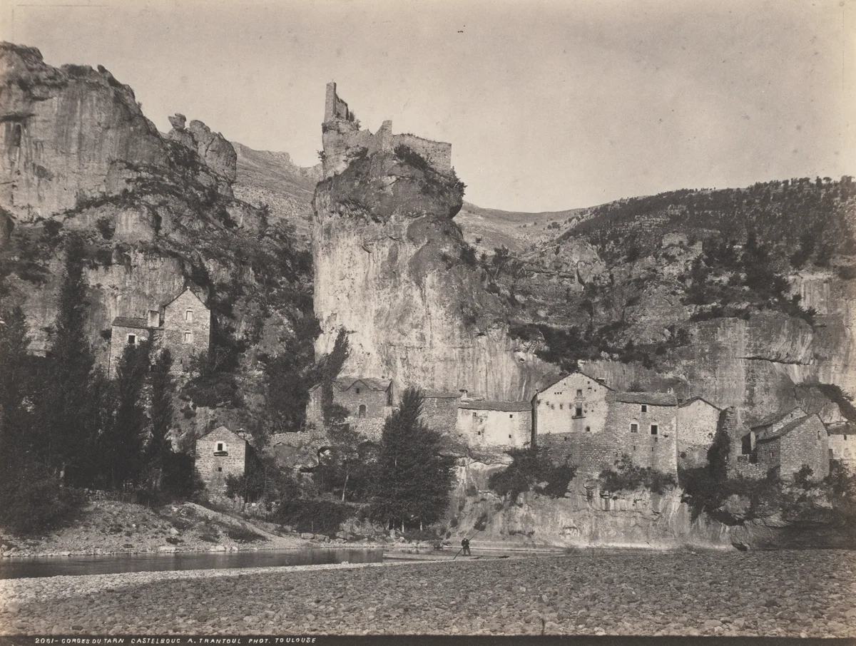 Gorges Du Tarn Castelbouc by A. Trantoul, photograph, 1870-1879