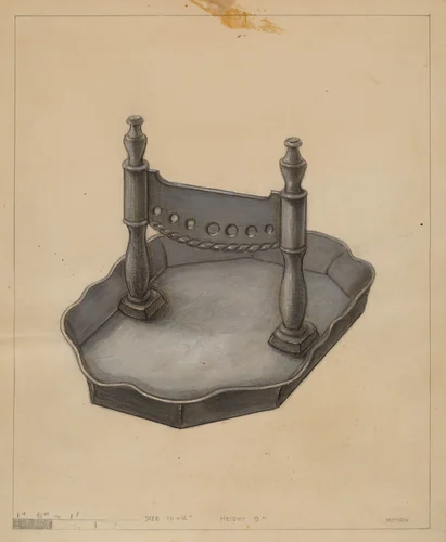 Foot Scraper by Franklin C. Moyan, index of american design, 1936