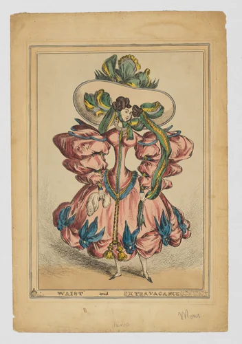 Waist and Extravagance by William Heath, print, 1829
