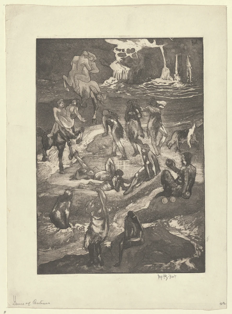 Dance of Centaurs by George Hart, print, 1926