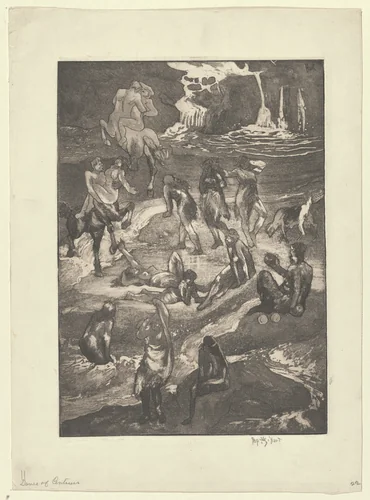 Dance of Centaurs by George Hart, print, 1926