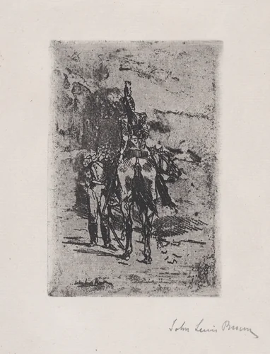 Cavalier by John Lewis Brown, print, 1847-1890