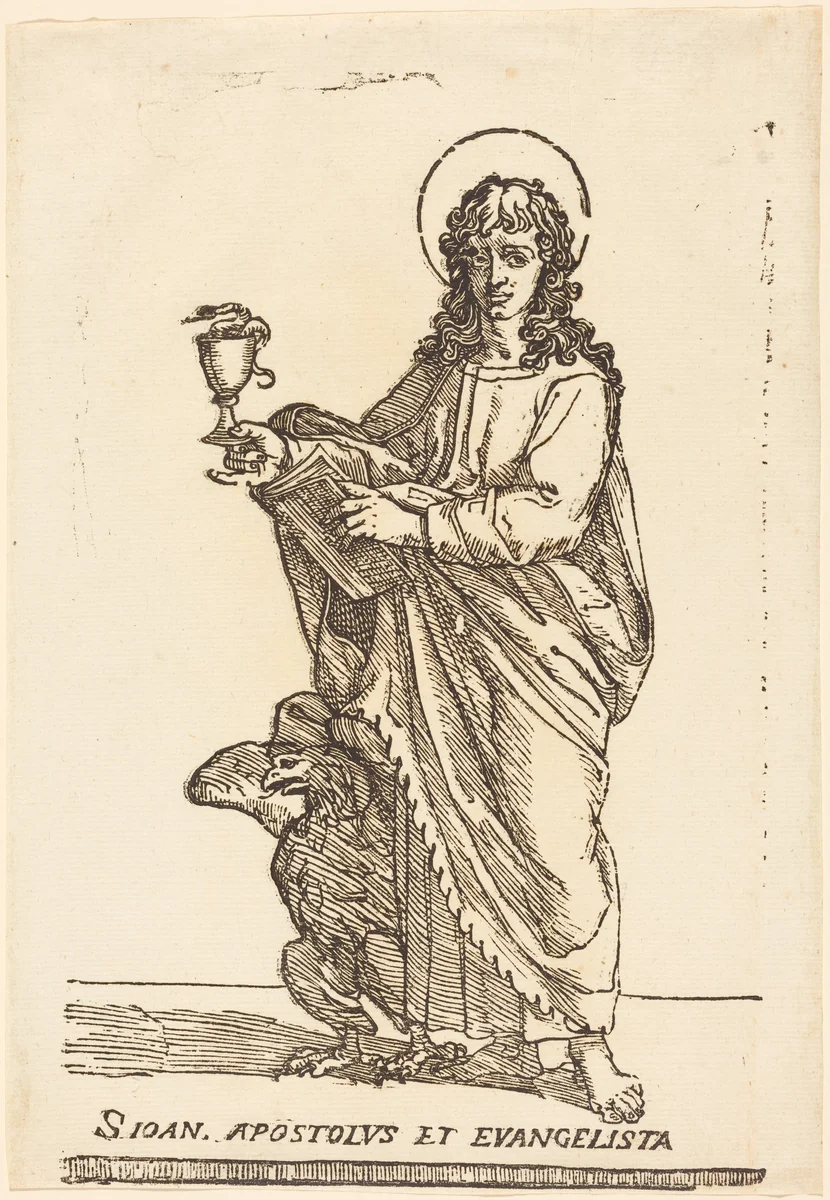 Saint John by Jacques Stella, print, 1596-1657