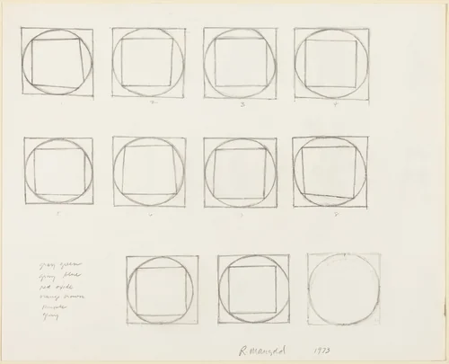 Untitled by Robert Mangold, drawing, 1973