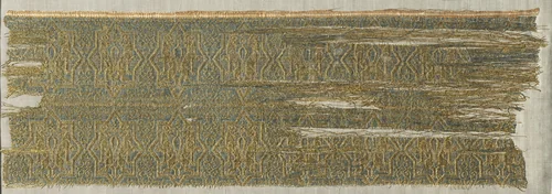 Taqueté fragment with star and cross pattern by Unknown, textile, 1200-1299