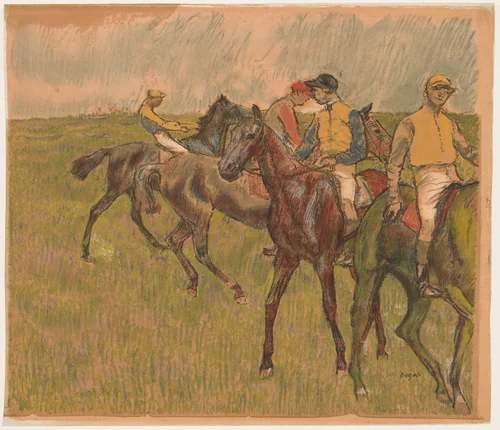 Race Horses by Auguste Clot, print, 1889-1936