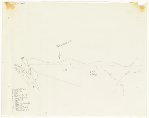 Tracing for Changes and Disappearances #32 (5 of 11) by John Cage, drawing, 1982