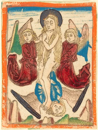 The Ecstasy of Mary Magdalene by German 15th Century, print, 1480