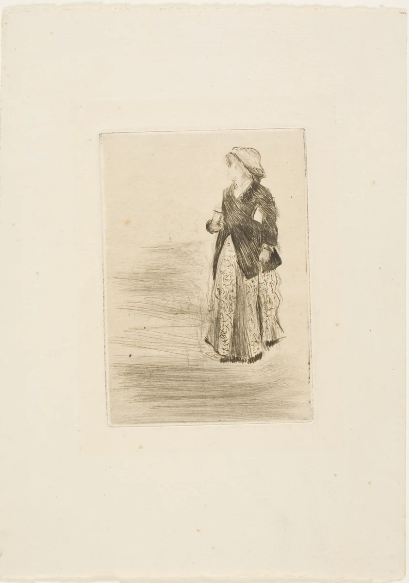 The Actress Ellen Andrée by Edgar Degas, print, 1879